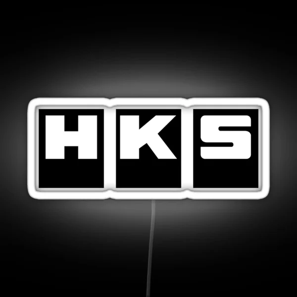HKS Factory Black RGB Neon Sign
