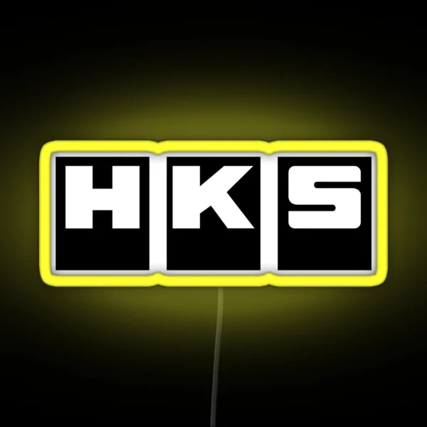 HKS Factory Black RGB Neon Sign
