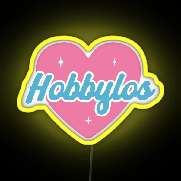 Hobbyless Heart RGB Neon Sign