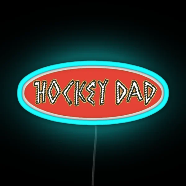 HOCKEY DAD BAND RGB Neon Sign