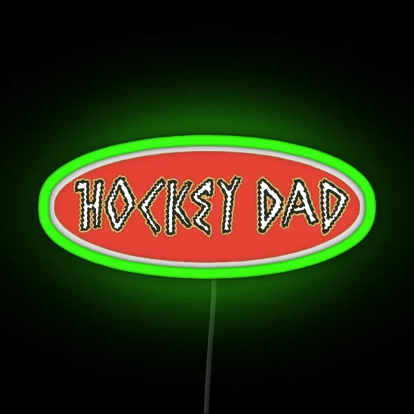 HOCKEY DAD BAND RGB Neon Sign