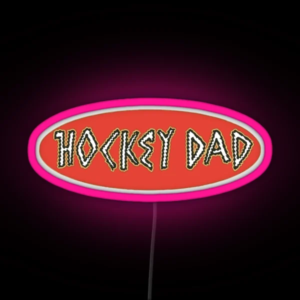 HOCKEY DAD BAND RGB Neon Sign