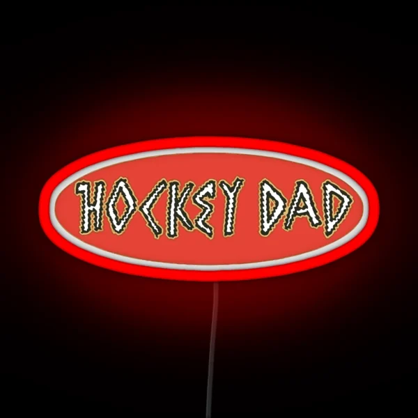 HOCKEY DAD BAND RGB Neon Sign