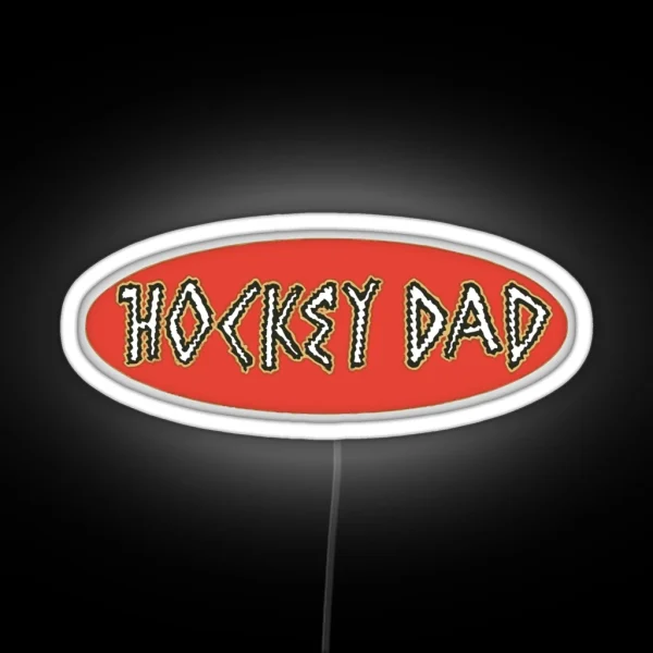 HOCKEY DAD BAND RGB Neon Sign