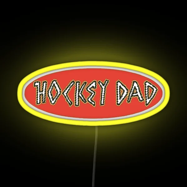 HOCKEY DAD BAND RGB Neon Sign