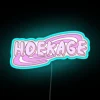Neon Retro Hoekage Sign with Colourful RGB LED Lighting Design