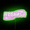 Modern Hoekage Decor with Colorful RGB Neon Sign Illumination Effect