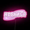 RGB Backlit Artistic Neon Sign Canvas for Modern Decor Accents