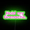 Whimsical Home Decor Neon Sign Featuring Vibrant Grenache Wine Accent Color