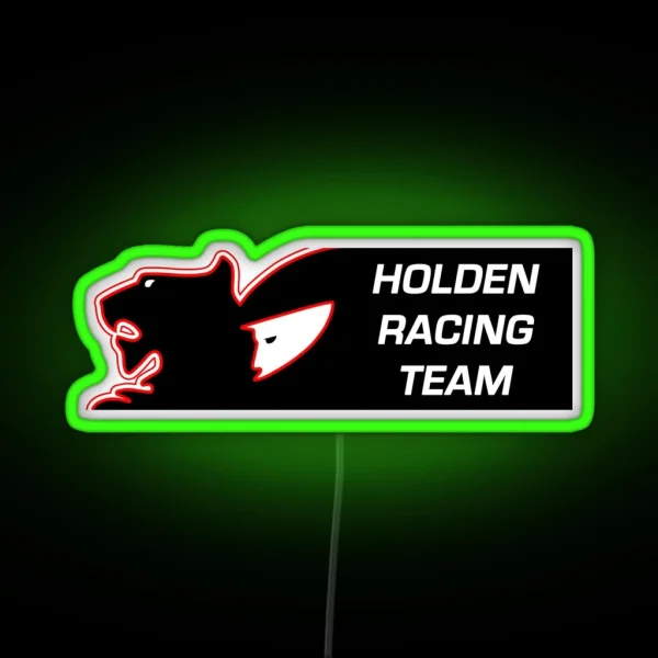 Holden Racing Team Vintage White RGB Neon Sign