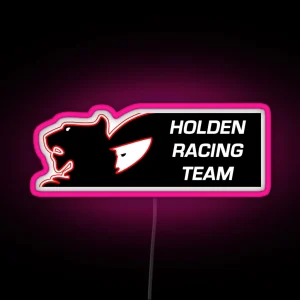 Holden Racing Team Vintage White RGB Neon Sign