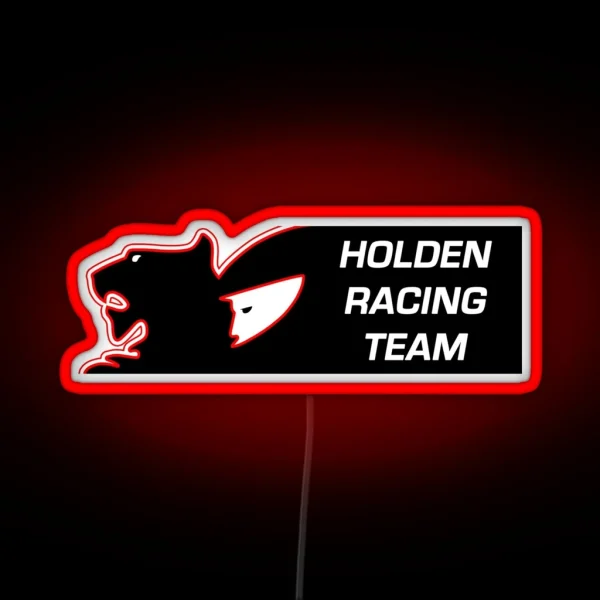 Holden Racing Team Vintage White RGB Neon Sign