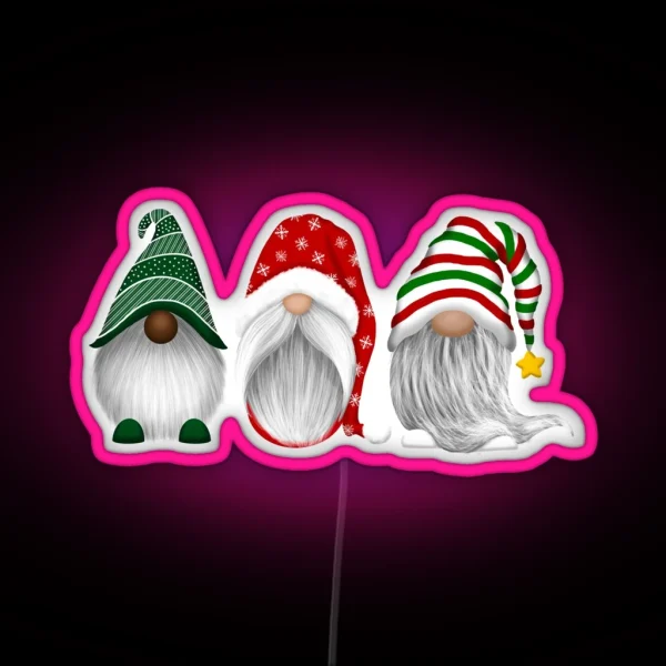 Holiday Gnomes RGB Neon Sign