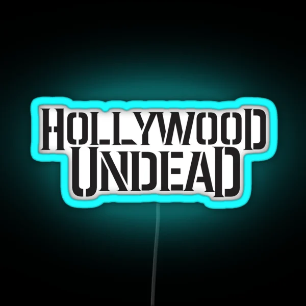 Hollywood Undead Classic Band Logo Early 2000 S RGB Neon Sign