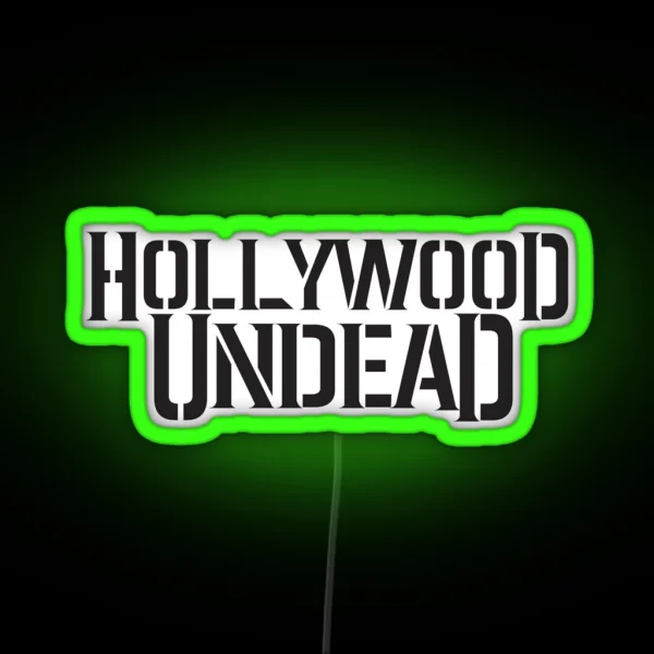 Hollywood Undead Classic Band Logo Early 2000 S RGB Neon Sign