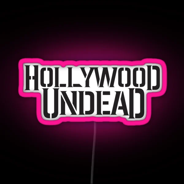 Hollywood Undead Classic Band Logo Early 2000 S RGB Neon Sign