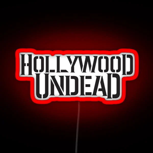 Hollywood Undead Classic Band Logo Early 2000 S RGB Neon Sign