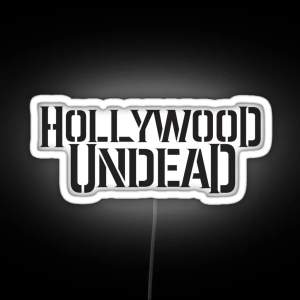 Hollywood Undead Classic Band Logo Early 2000 S RGB Neon Sign