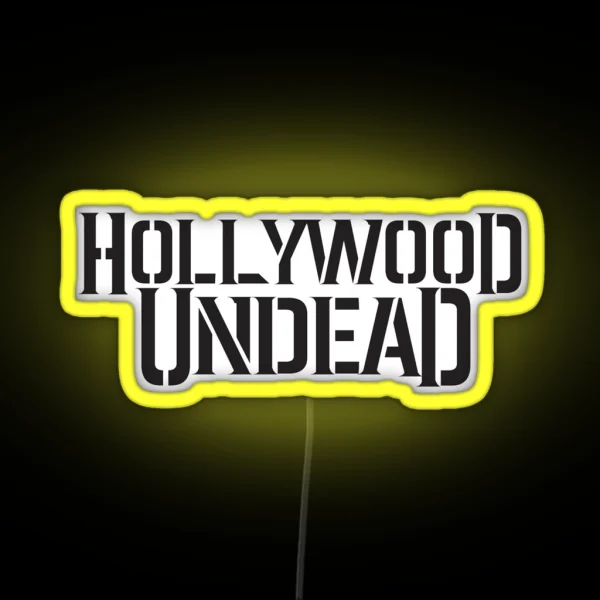 Hollywood Undead Classic Band Logo Early 2000 S RGB Neon Sign