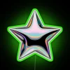 Add holographic magic with this customizable rgb neon star decoration