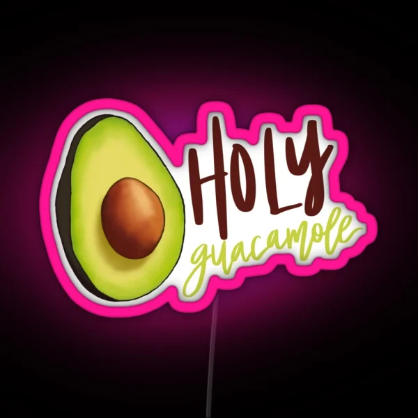 Holy Guacamole RGB Neon Sign