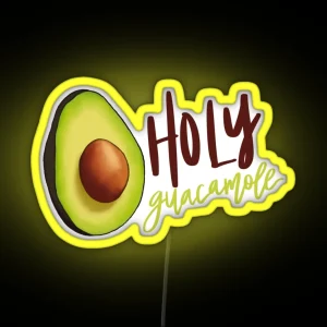 Holy Guacamole RGB Neon Sign