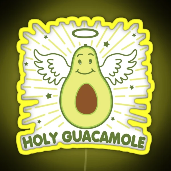 Holy Guacamole RGB Neon Sign