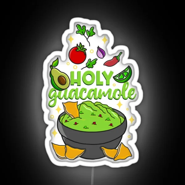 Holy Guacamole RGB Neon Sign