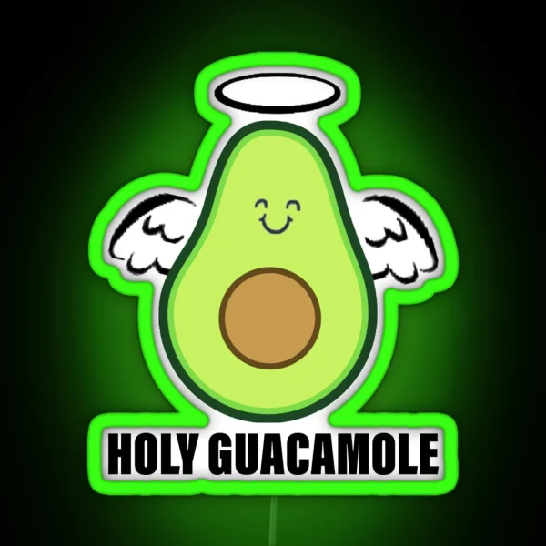 Holy Guacamole RGB Neon Sign