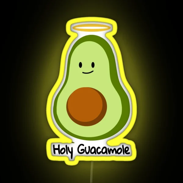 Holy Guacamole RGB Neon Sign