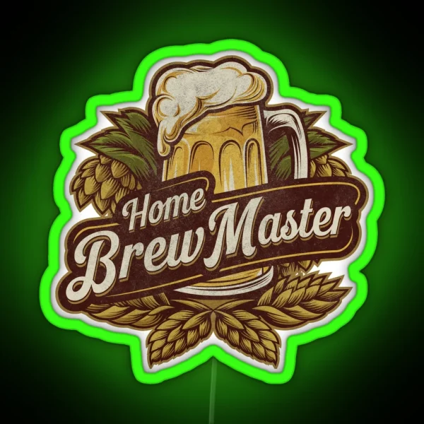 Home Brew Master Brewing Craft Beer Festival Lover RGB Neon Sign