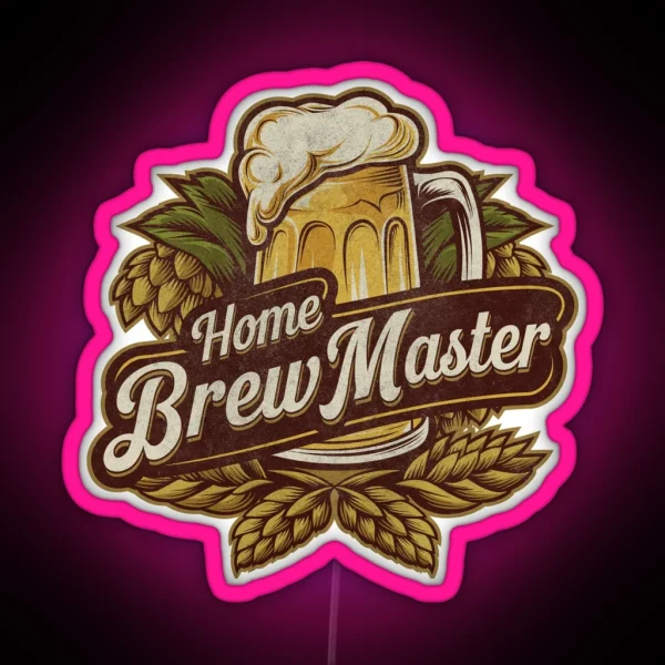 Home Brew Master Brewing Craft Beer Festival Lover RGB Neon Sign