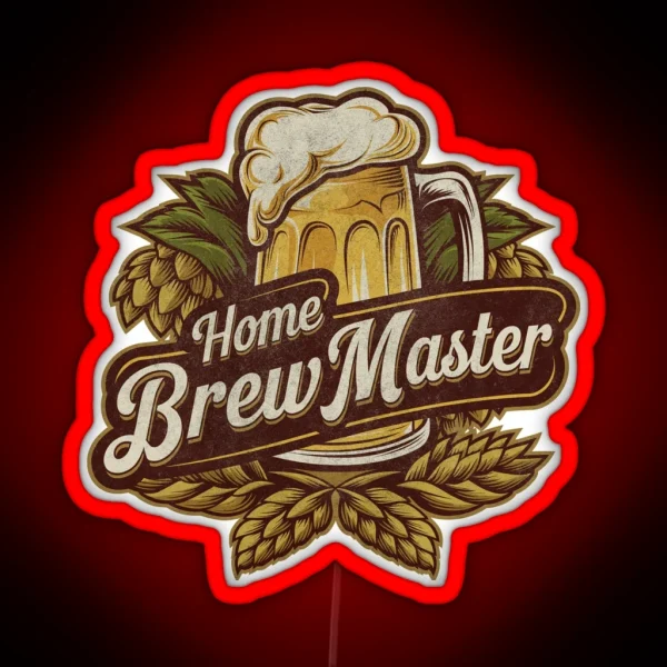 Home Brew Master Brewing Craft Beer Festival Lover RGB Neon Sign