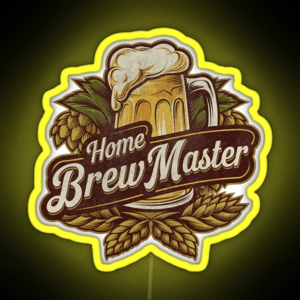 Home Brew Master Brewing Craft Beer Festival Lover RGB Neon Sign