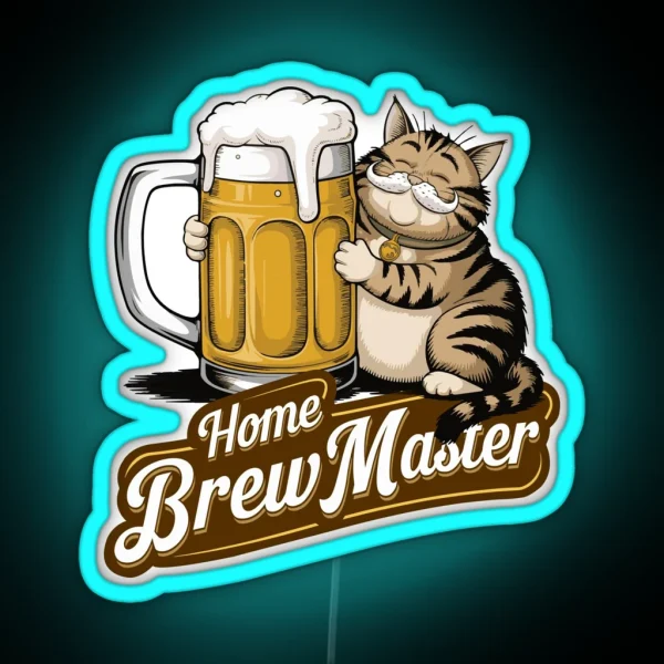 Home Brew Master Brewing Craft Beer Festival RGB Neon Sign