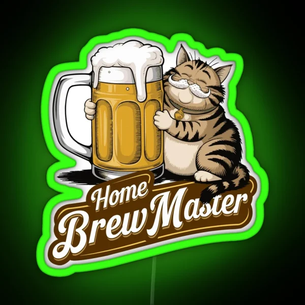 Home Brew Master Brewing Craft Beer Festival RGB Neon Sign