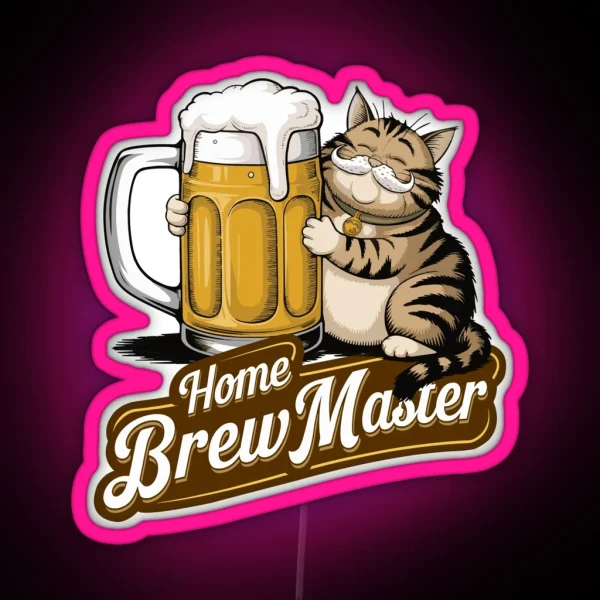 Home Brew Master Brewing Craft Beer Festival RGB Neon Sign