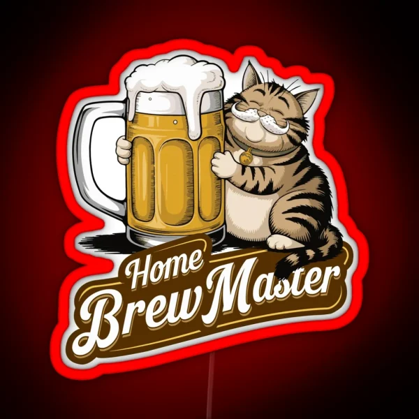 Home Brew Master Brewing Craft Beer Festival RGB Neon Sign
