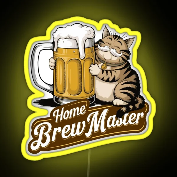 Home Brew Master Brewing Craft Beer Festival RGB Neon Sign