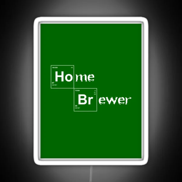 Home Brewer Breaking Bad Style Graphic RGB Neon Sign