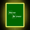 Home Brewery Sign with Breakout Inspired Colorful Neon Design