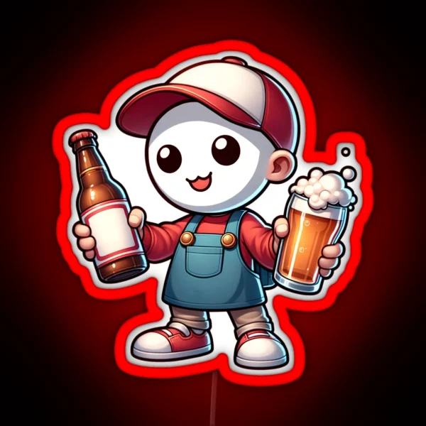 Home Brewing Homebrew Character Craft Beer RGB Neon Sign