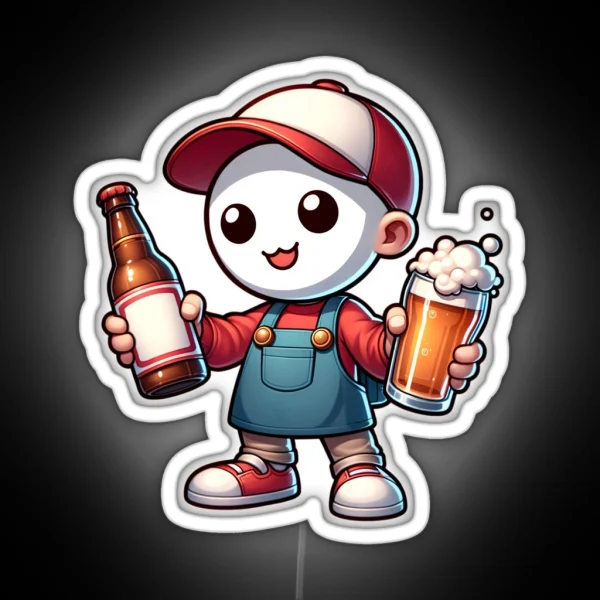 Home Brewing Homebrew Character Craft Beer RGB Neon Sign