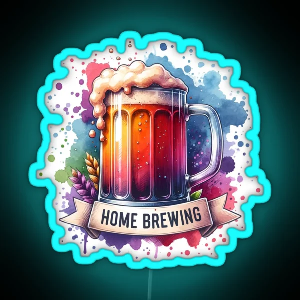 Home Brewing Homebrew Colorful Craft Beer Hobby Brewer RGB Neon Sign