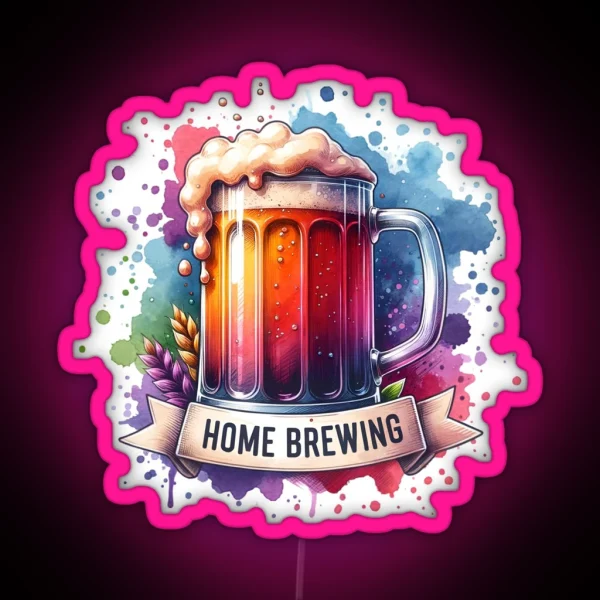 Home Brewing Homebrew Colorful Craft Beer Hobby Brewer RGB Neon Sign