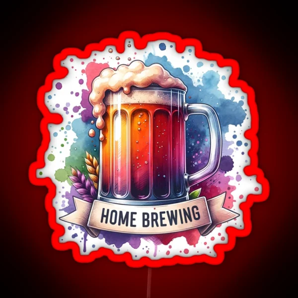 Home Brewing Homebrew Colorful Craft Beer Hobby Brewer RGB Neon Sign