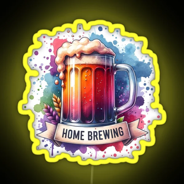 Home Brewing Homebrew Colorful Craft Beer Hobby Brewer RGB Neon Sign