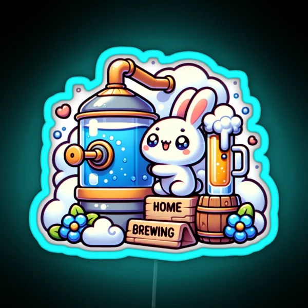 Home Brewing Homebrew Craft Beer Cute Hobby RGB Neon Sign