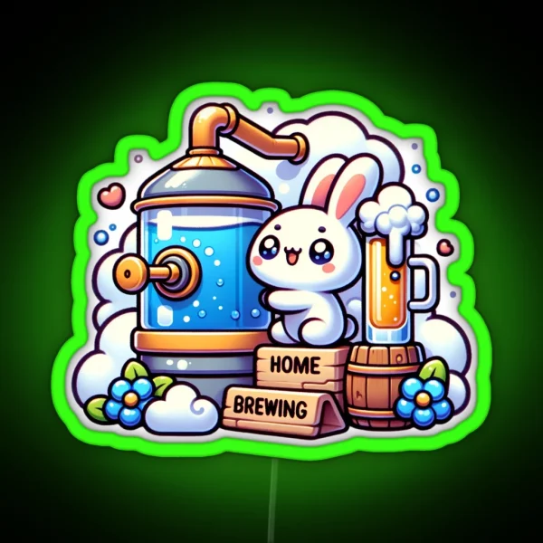Home Brewing Homebrew Craft Beer Cute Hobby RGB Neon Sign