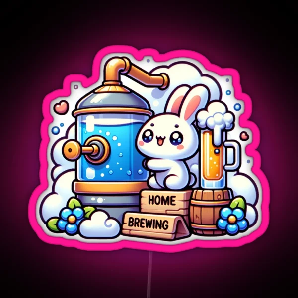 Home Brewing Homebrew Craft Beer Cute Hobby RGB Neon Sign